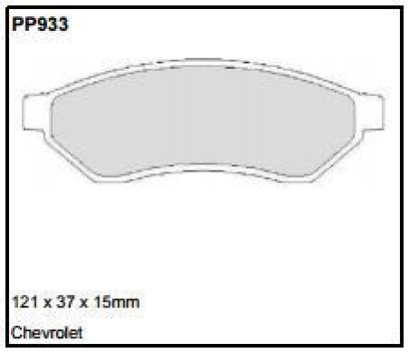 Black Diamond PP933 predator pad brake pad kit PP933