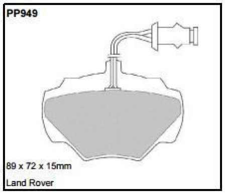 Black Diamond PP949 predator pad brake pad kit PP949