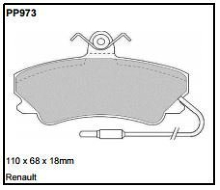 Black Diamond PP973 predator pad brake pad kit PP973