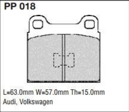 Black Diamond PP018 predator pad brake pad kit PP018
