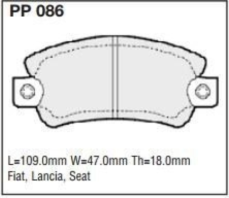 Black Diamond PP086 predator pad brake pad kit PP086