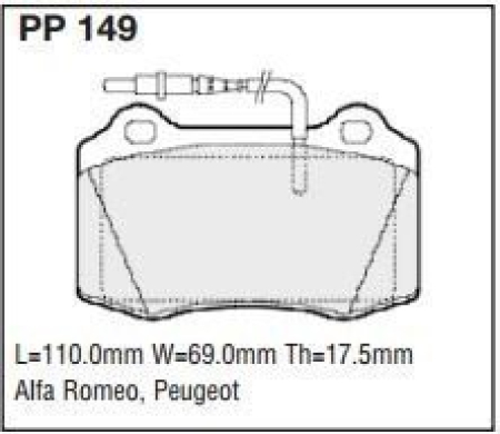 Black Diamond PP149 predator pad brake pad kit PP149