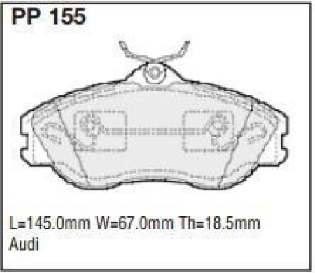 Black Diamond PP155 predator pad brake pad kit PP155