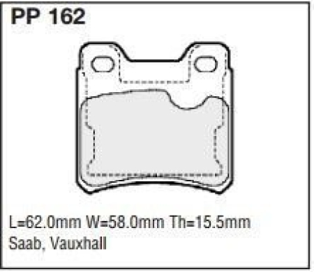 Black Diamond PP162 predator pad brake pad kit PP162