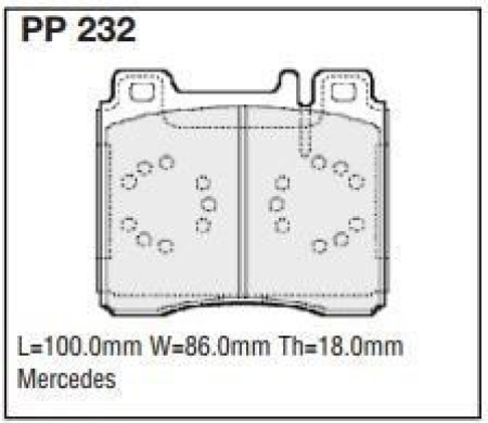 Black Diamond PP232 predator pad brake pad kit PP232