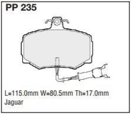 Black Diamond PP235 predator pad brake pad kit PP235