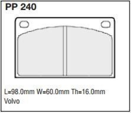 Black Diamond PP240 predator pad brake pad kit PP240