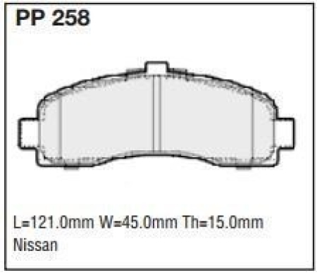 Black Diamond PP258 predator pad brake pad kit PP258