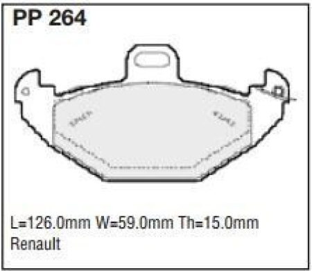Black Diamond PP264 predator pad brake pad kit PP264