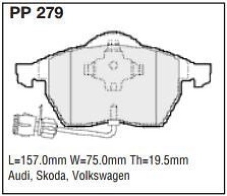 Black Diamond PP279 predator pad brake pad kit PP279