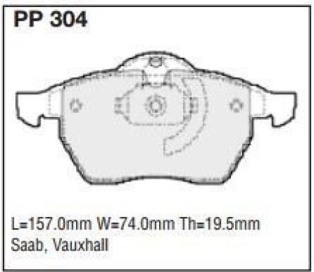 Black Diamond PP304 predator pad brake pad kit PP304