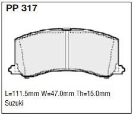 Black Diamond PP317 predator pad brake pad kit PP317