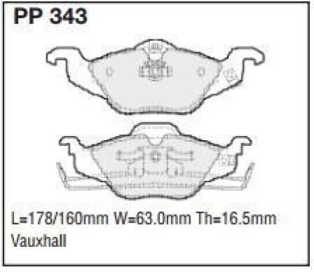 Black Diamond PP343 predator pad brake pad kit PP343