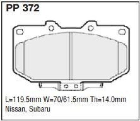 Black Diamond PP372 predator pad brake pad kit PP372