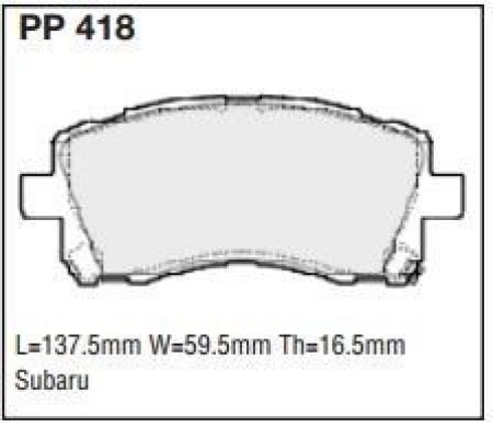 Black Diamond PP418 predator pad brake pad kit PP418