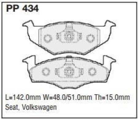 Black Diamond PP434 predator pad brake pad kit PP434