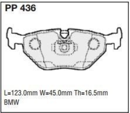 Black Diamond PP436 predator pad brake pad kit PP436