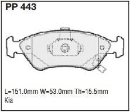 Black Diamond PP443 predator pad brake pad kit PP443