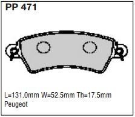 Black Diamond PP471 predator pad brake pad kit PP471