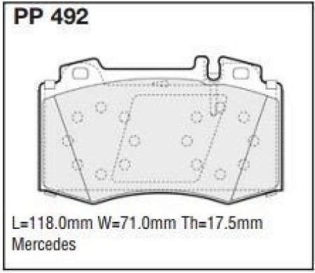 Black Diamond PP492 predator pad brake pad kit PP492