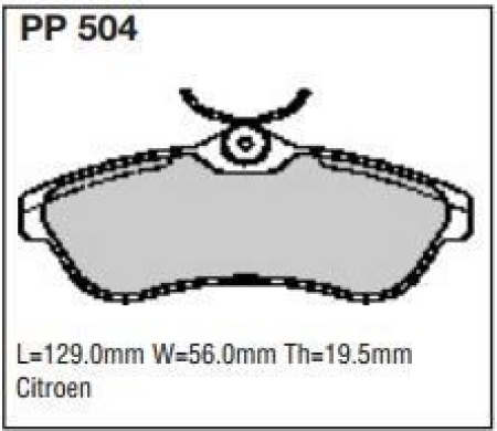 Black Diamond PP504 predator pad brake pad kit PP504