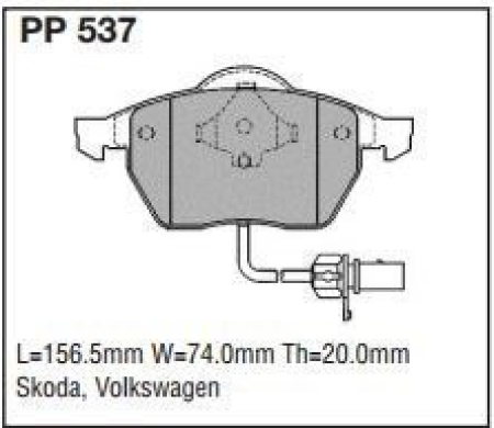 Black Diamond PP537 predator pad brake pad kit PP537