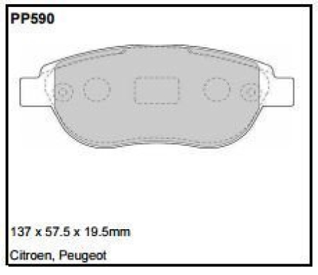 Black Diamond PP590 predator pad brake pad kit PP590