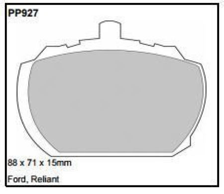 Black Diamond PP927 predator pad brake pad kit PP927