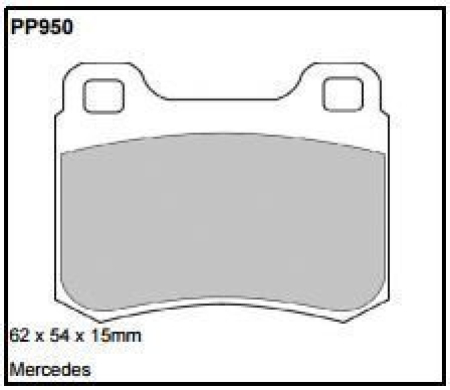 Black Diamond PP950 predator pad brake pad kit PP950