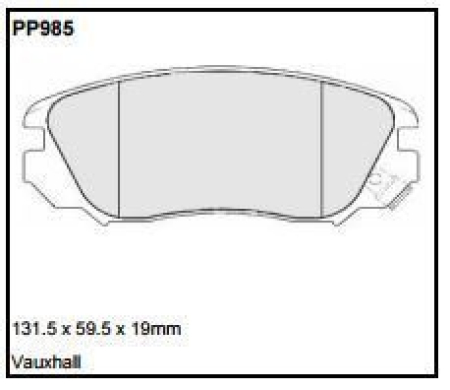 Black Diamond PP985 predator pad brake pad kit PP985