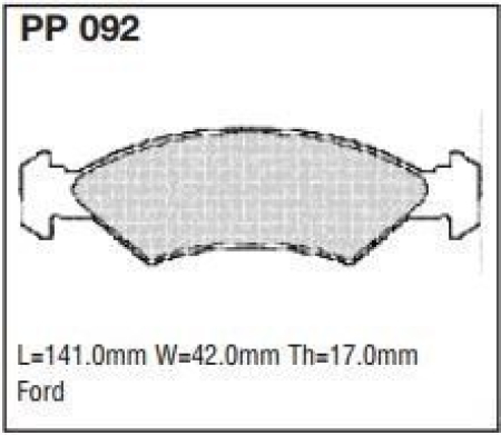 Black Diamond PP092 predator pad brake pad kit PP092