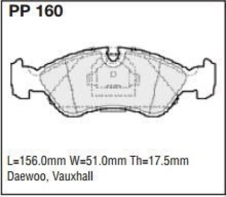 Black Diamond PP160 predator pad brake pad kit PP160