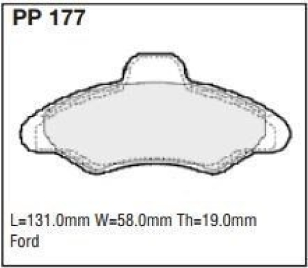 Black Diamond PP177 predator pad brake pad kit PP177