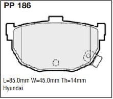 Black Diamond PP186 predator pad brake pad kit PP186