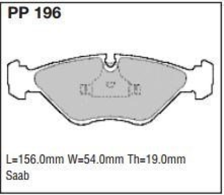 Black Diamond PP196 predator pad brake pad kit PP196