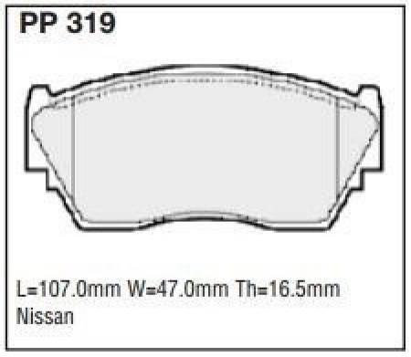 Black Diamond PP319 predator pad brake pad kit PP319