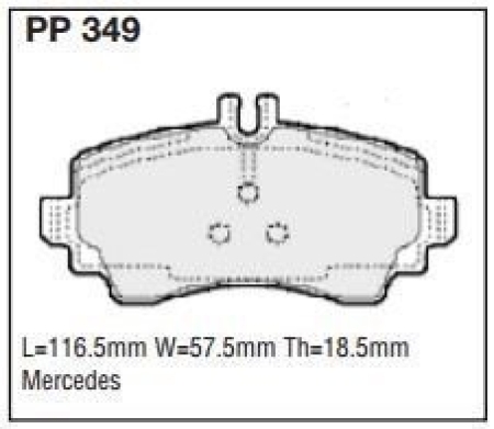 Black Diamond PP349 predator pad brake pad kit PP349