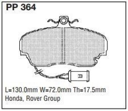 Black Diamond PP364 predator pad brake pad kit PP364