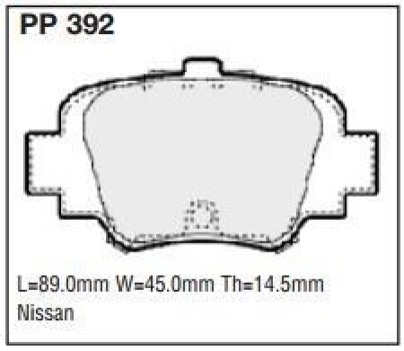 Black Diamond PP392 predator pad brake pad kit PP392
