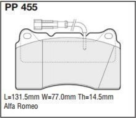Black Diamond PP455 predator pad brake pad kit PP455
