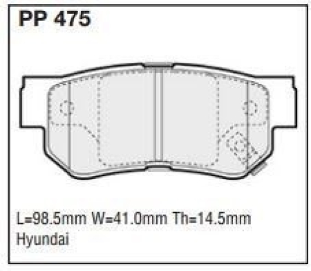 Black Diamond PP475 predator pad brake pad kit PP475