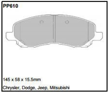 Black Diamond PP610 predator pad brake pad kit PP610