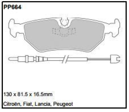 Black Diamond PP664 predator pad brake pad kit PP664