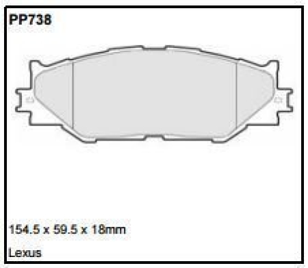 Black Diamond PP738 predator pad brake pad kit PP738