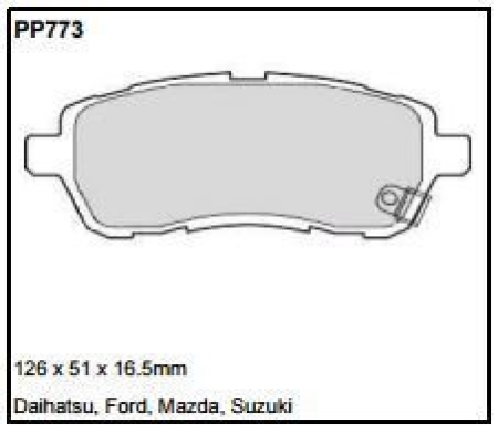 Black Diamond PP773 predator pad brake pad kit PP773