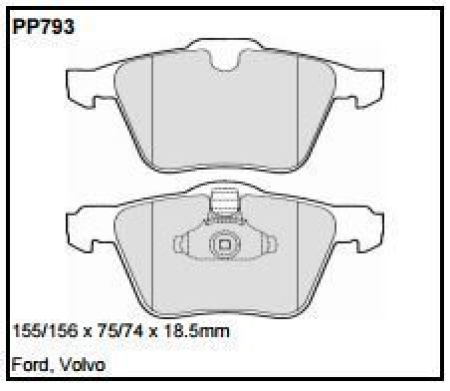Black Diamond PP793 predator pad brake pad kit PP793