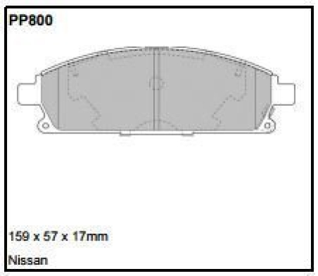 Black Diamond PP800 predator pad brake pad kit PP800