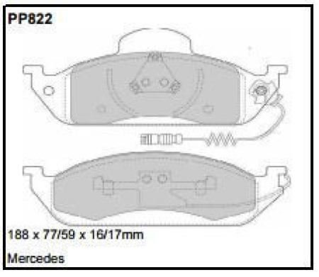 Black Diamond PP822 predator pad brake pad kit PP822