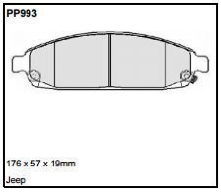 Black Diamond PP993 predator pad brake pad kit PP993