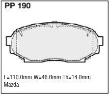 Black Diamond PP190 predator pad brake pad kit PP190